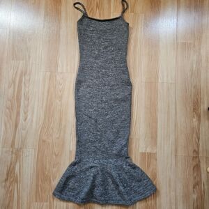 House of CB Brown marl knit midi dress